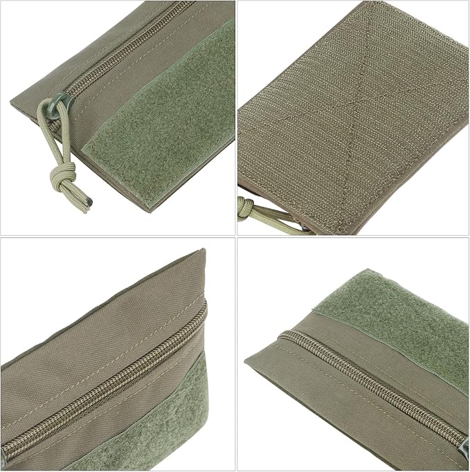 Qavctw Tactical Admin Pouch Bag with Hook and Loop Tool Storage Bag Snack Pouch Candy Bag Hanging Pouches Backpack Accessory Pouch