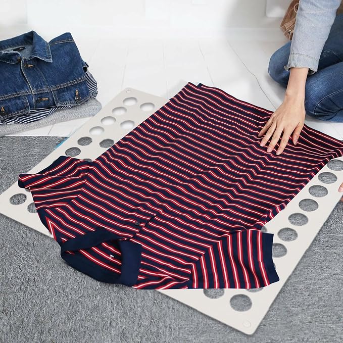 Clothes Folding Board, T-Shirt Folder, Fast Foldable Household Liner Sorter, Home Storage Tool, Laundry Sorter Helper Liner for Dorm Travel Hotel