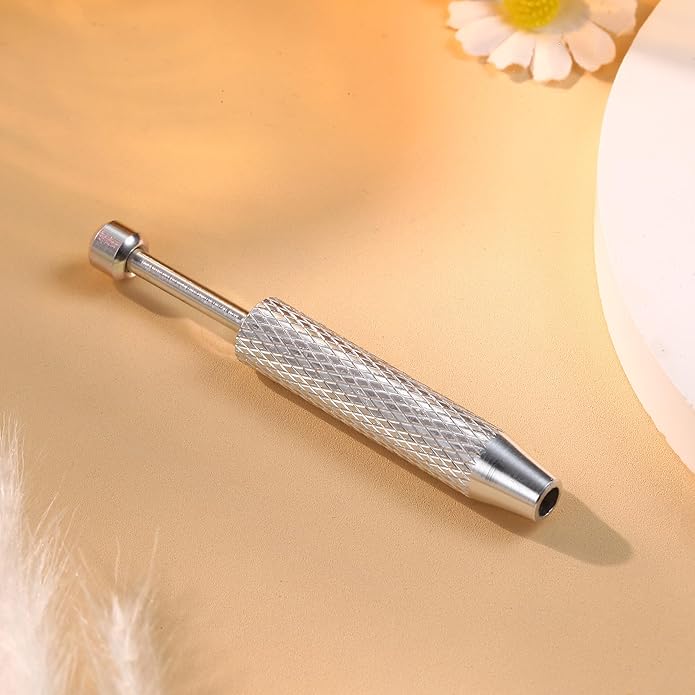 GEMQUEEN Piercing Taper Ball Grabber Tool for Changing Jewelry - 14G 16G 18G 20G Stainless Steel Flat Back Earrings Applicator Tool Threadless Insertion Pin Thread Body Piercing Kit for Ear Nose Lip