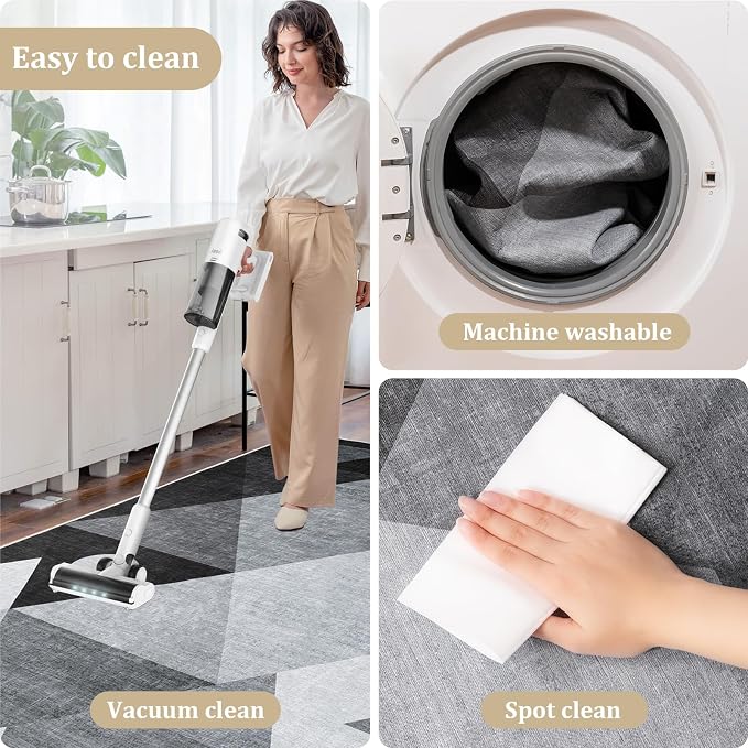 Office Chair Mat for Hardwood Floor, 72"x48" Easy Glide Computer Desk Mat Protector for Rolling Chair Under Desk Rug Nonslip Backing, Machine Wash, (Modern)