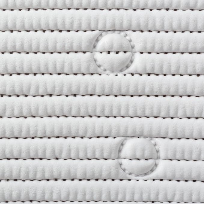 Duck Brand Clorox Cushioned Shower Mat, Non Slip Bathtub Mat with Suction Cups, 21 Inches x 21 Inches, White, 2 Pack