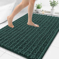 Smiry Bathroom Rugs Mat 48x32, Extra Soft Absorbent Chenille Bath Rugs, Non Slip Rubber Backing Machine Washable Quick Dry Bath Mats for Bathroom Floor, Tub, Shower, Home Decor Accessories, Green