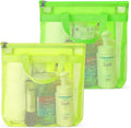 Portable Mesh Shower Caddy Tote, Quick Dry Tote Bag Mesh Beach Bags for Women, Hanging Toiletry and Bath Organizer for Travel Swimming Sports Gym Camp Shopping College Dorms (2pcs,Green-Yellow)