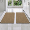Bcoimo Bathroom Rug Set, Chenille Bathroom Rugs, Absorbent Non Slip Plush Bath Mats, Machine Washable Fast Drying Floor Mats for Tub, Shower, Sink, Vanity