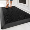 TranquilRelax 4/5 Inch Thick Anti-Fatigue Kitchen Mat Water Resistant Non-Slip Kitchen Floor Mat Ergonomic Comfort Standing Mat for Home Kitchen Office Laundry 17.3"x 24" Black