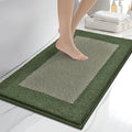 anllugs Bathroom Rugs 20" x 30", Non-Slip Extra Soft Absorbent Bath Rugs, Machine Washable Quick Dry Bath Mats for Bathroom Floor, Shower, Bathtub and Sink, Sage Green & Budding Green