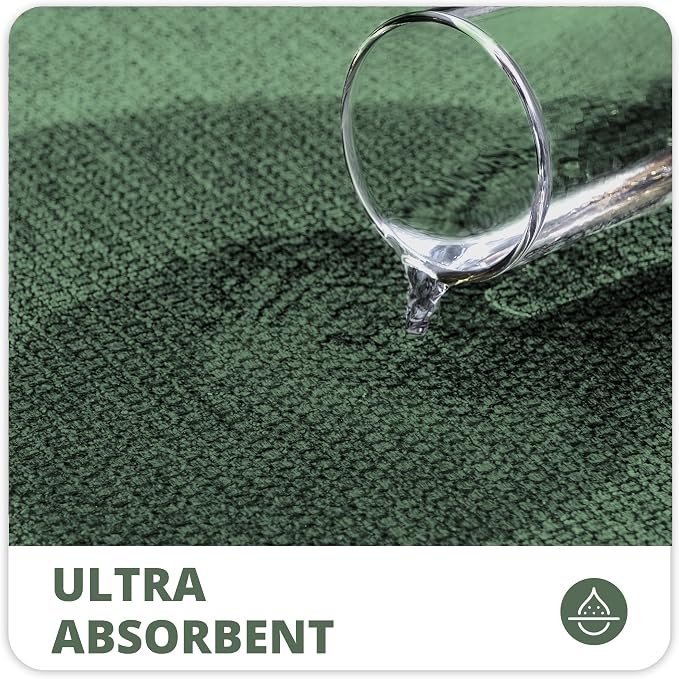 Bosap Bath Mat,Ultra Thin Bathroom Runner Rugs,Large Bath Mats for Bathroom,Quick Dry,Non-Slip,Machine Washable,Low Pile,Bath Rug,Shower Outside,Sink,Home Decor Accessories.Green,2'x6'(24x72inch)