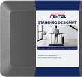 FEATOL Anti Fatigue Mat for Standing, 9/10 Extra Thick Ergonomic Standing Desk Mat, Comfort Memory Foam Standing Mat at Home,Office All Day (20" x 32", Gray, 1PC)