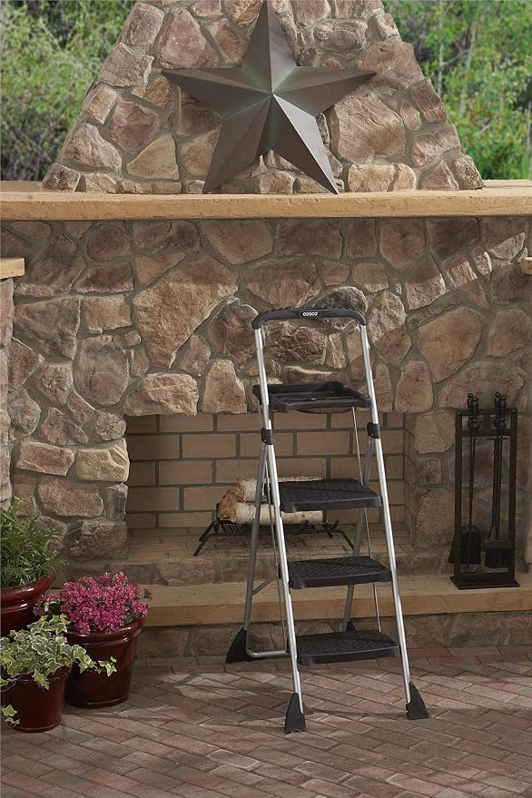 Cosco Max Steel Work Platform, Easy Fold One-Hand Lock, Convenient Project Trays, Stable & Secure, ANSI Rated 225 lbs, 10 Year Warranty