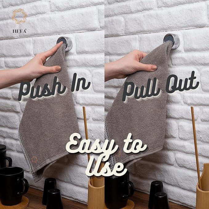 HEFA Towel Hooks, Towel Holder, Dish Towel Holder, Kitchen Organization, Kitchen Towel Hook, Kitchen Towel Holder, Hand Towel Holder, Kitchen Gadgets
