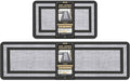 Mattitude Kitchen Mats Set of 2 Cushioned Rugs Anti-Fatigue Mats for Kitchen Floor,Waterproof Non-Slip Mats and Rugs Set for Office,Floor,Laundry 17.3"×29"+17.3"×59",Black