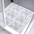 Square Shower Mat 32x32 Inch Non Slip Bath Mat for Inside Shower Loofah Shower Mat for Elderly Soft Textured Foot Massage Pad Bathroom Floor Mat for Wet Area, Without Suction Cups, Quick Drying