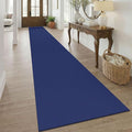 KOZYFLY 3x20 Runners Rugs for Hallway, Extra Long Washable Runner Rug, Non Slip Rubber Backed Kitchen Runner, Cotton Entryway Rug, Floor Carpet for Entry, Aisle, Hall, Royal Blue/Navy