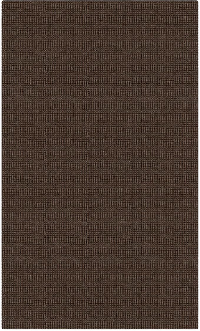 KOZYFLY Rugs for Entryway 3x5 ft Washable Area Rug Non Slip Rubber Backed Entry Rug Woven Indoor Door Mat Cotton Kitchen Rugs Floor Carpet for Entryway, Foyer, Backdoor, Brown/Dark Brown