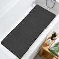 Joyhalo Shower Mat Bathtub Mat Non Slip, Bathmats Non Slip, Quick Drying Foot Scrubber Loofah Mats for Shower, Tub, Bathroom, Home, 47 * 16inch, Black