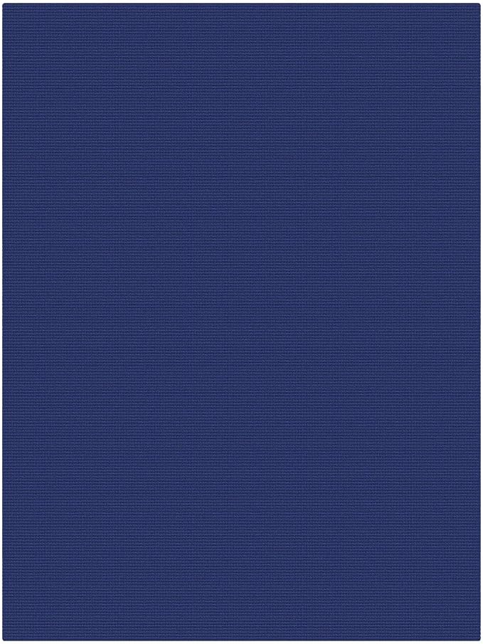 KOZYFLY 6x9 Dining Room Rugs, Washable Area Rug for Living Room, Non Slip Rugs for Bedroom, Braided Floor Carpet for Nursery, Office, Cotton Rug Home Indoor Decor, Royal Blue/Navy