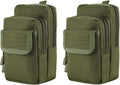 FRTKK 2 Pack Molle Pouches - Tactical Compact Water-Resistant EDC Pouch Bag Small Utility Pouch