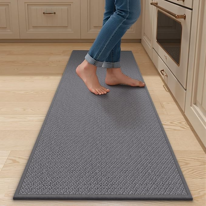Kitchen Mats for Floor - Kitchen Rugs Non Slip Washable 20"x59", Grey