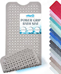 SlipX Solutions Power Grip Bathtub Safety Mat | Precision Grip Technology for Longer, Stronger, & Softer Wet Surface Protection | Solid Tan 39"x16"