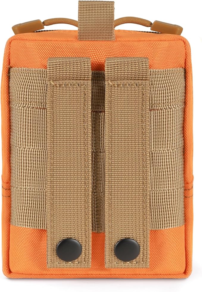 FRTKK 2 Pack Molle Pouches - Tactical Compact Water-Resistant EDC Pouch Bag Small Utility Pouch