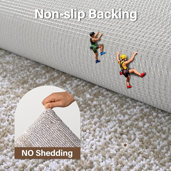 48x24 Long Bathroom Rugs Non Slip Washable, Large Bath Rugs for Bathroom Floor Tub,Soft Absorbent Quick Dry Bath Mats for Shower, Bathtub, Home Decor（Greige）