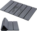 Luxspire Stone Bath Mat Foldable, Quick Drying Diatomaceous Earth Bath Mat for Bathroom, Large Bathroom Rug with Non-Slip Rubber Base, Easy Clean Accessories Outside Shower, 24 x 16 in, Dark Gray