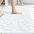 Arotive Bathroom Rugs 30" x 20", Ultra Soft Absorbent Chenille Bath Rugs, Non-Slip Rubber Backing, Machine Washable Bath Mats for Bathroom Floor, Tub and Shower, Home Decor Accessories, White