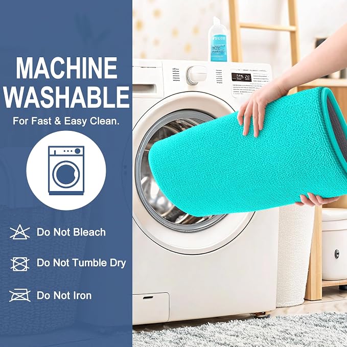 OLANLY Thick Memory Foam Small Bathroom Rugs 24x16, Extra Soft Absorbent Bathroom Mat, Quick Dry Bath Mats, Non-Slip, Machine Washable Carpet for Bathroom, Tub and Shower, Home Decor Accessories, Teal