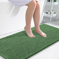 OLANLY Large Bathroom Rugs 50x30, Extra Soft Absorbent Chenille Bath Rugs, Rubber Backing Quick Dry, Machine Washable Bath Mats for Bathroom Floor, Tub and Shower, Home Decor Accessories, Olive Green