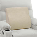 Back Support Pillow for Recliner Dual Layer Lumbar Support Pillow with Gel Memory Foam Ergonomic Orthopedic Lumbar Cushions for Elderly Lower Back Pain Relief Washable Cover Khaki