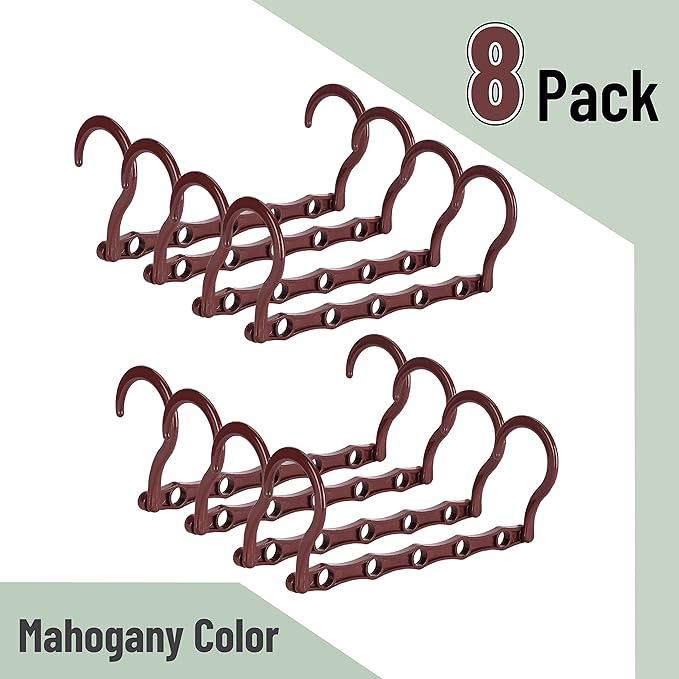 Mr. Pen- Space Saving Hangers, 8 pcs, 360° Rotating Hooks, Magic Cascading Hanger Organizer with 5 Enclosed Slots, Closet Organizers and Storage for Clothes, College Dorm Room Essentials