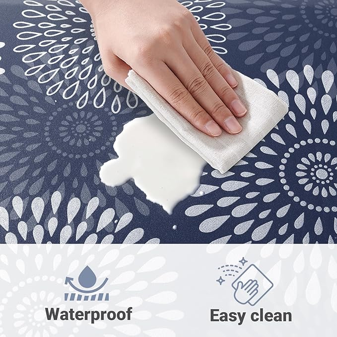 LuxStep Kitchen Mat Waterproof Kitchen Rugs for Floor Cushioned Anti-Fatigue Mat Non-Slip Standing Desk Mat Comfort Floor Mats for House Sink Office 17.3" x 60" Blue