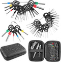 Terminal Removal Tool Kit 44 Pcs Depinning Tool Electrical Connector Pin Removal Tool Kit Pin Extractor Tool Set Wire Terminal Release Tool for Automotive Car Household Devices