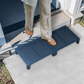 One Step Stool Platform 3.8" Height for Adults, Kids. Heavy Duty/Portable/Nonslip/Durable Construction Safe Step Stool for Bedroom/Kitchen Bed, Bathroom,Kitchen，Garden (Dark Blue)