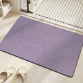 Mecko Bath Mat, Ultra Absorbent Quick Dry Bathroom Floor Mats-Rubber Non-Slip Thin Bathroom Rug Fit Under Door, Faux Suede Surface Shower Rug for Bathtub, Sink, Shower Room(Lavender Purple,20"x32")