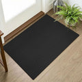 KOZYFLY Indoor Door Mat 2x3 ft Small Area Rugs Washable Front Door Mat Non Slip Rubber Backed Entryway Rug Cotton Entrance Doormat for Front Porch Bathroom Kitchen Bedroom, Black/Dark Grey