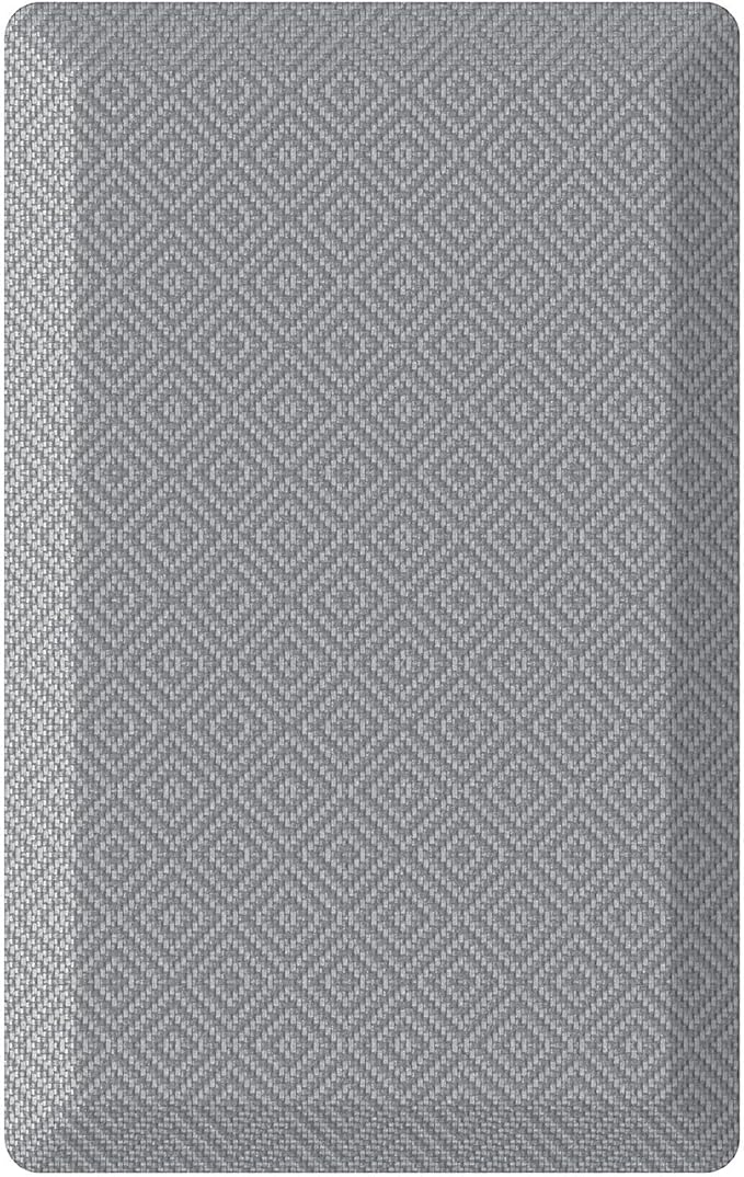 Ophanie Kitchen Mats for Floor, 3/4 inch Thick, 17x24 Anti Fatigue Cushioned Mat, Kitchen Rugs, Waterproof, Comfort Ergonomic Standing Mat for Office, Home, Sink, Grey Non-Slip Ridged Bottom