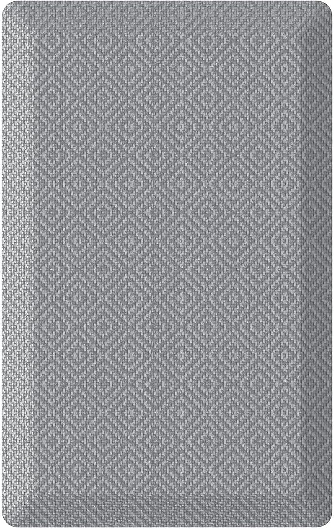 Ophanie Kitchen Mats for Floor, 3/4 inch Thick, 17x28 Anti Fatigue Cushioned Mat, Kitchen Rugs, Waterproof, Comfort Ergonomic Standing Mat for Office, Home, Sink, Grey Non-Slip Ridged Bottom