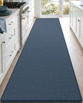 DEXI Kitchen Floor Mats Cushioned Anti Fatigue, 23x86, Large Long Standing Runner Rug Waterproof, Comfort Memory Foam Padded for Front Sink Laundry, Navy