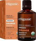 Cliganic Organic Sweet Orange Essential Oil, 1oz - 100% Pure Natural for Aromatherapy Diffuser | Non-GMO Verified (Packaging May Vary)