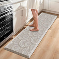 Mattitude Kitchen Mat, 17.3x60in Heavy Duty Ergonomic Comfort Foam Standing Desk Mat, Waterproof Non-Slip Standing Mats and Rugs for Kitchen, Office, Laundry, Khaki