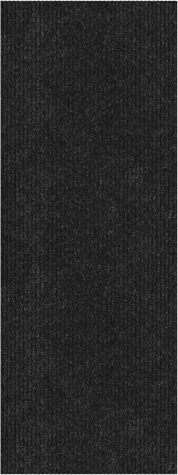 Ottomanson 3'11" x 12' Hallway Runner with Scraper Pile - Extra Durable Non-Slip Rug Mat for Indoor & Outdoor Use - Ideal for Kitchen, Entryway & Garage - High-Traffic Carpet, Black