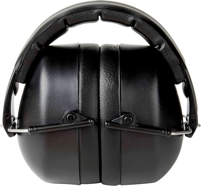 3M Folding Earmuff, Noise Reduction Rating (NRR) 25 dB, Adjustable Ear Muffs, Padded Headband For Comfort, Flexible & Adjustable Headband, Black, One Size Fits Most (90563H1-DC) (Pack of 5)