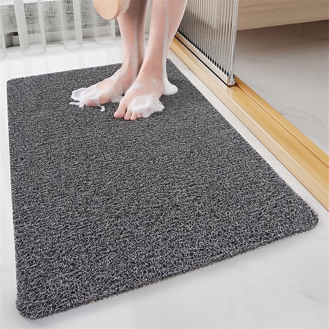 Secure Mat, Non-Slip Bathtub Mat, The Ultimate Non-Slip Bath Mat, Shower Mat Floor Mat for Tub, Shower, Bathroom (Color : Black, Size : 40x60cm(15.75"x23.62"))