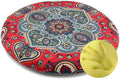 Sigmat Memory Foam Seat Cushion Anti-Slip Soft Round Stool Cushion Chair Pad 16 Inch Floral