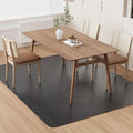 Area Floor Mat for Home, 8'×10' Large Black No Slip Waterproof Vinyl Area Rug for Dining Room, Spill Resistant Hard Floor Protector Cover for Mud Room, Easy Clean Splat Mat for Under High Chair