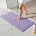 TYUU Bathroom Rugs Non Slip Washable, Ultra Soft Super Absorbent Quick Dry Small Bath Mat with Rubber Backing for Bathroom Floor, Shower, or Sink, Lavender 24" x 48"