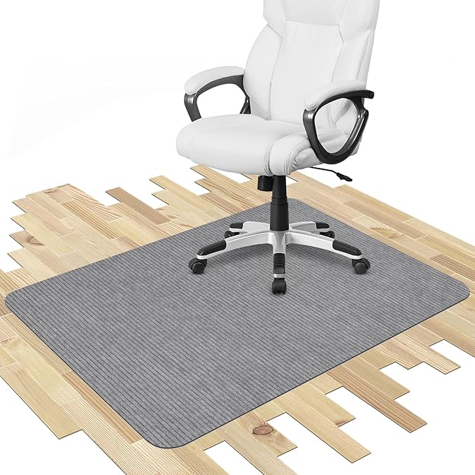 Placoot Desk Chair Mat for Hardwood Floor & Tile 55"x35" Office Chair Mat for Rolling Chairs Large Anti-Slip-Recyclable Material Computer Rug for Office