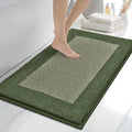 anllugs Bathroom Rugs 24" x 36", Non-Slip Extra Soft Absorbent Bath Rugs, Machine Washable Quick Dry Bath Mats for Bathroom Floor, Shower, Bathtub and Sink, Sage Green & Budding Green