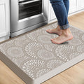 Mattitude 4/5 Inch Kitchen Mat, 20x32in Heavy Duty Ergonomic Comfort Foam Standing Desk Mat, Waterproof Non-Slip Standing Mats and Rugs for Kitchen, Office, Khaki